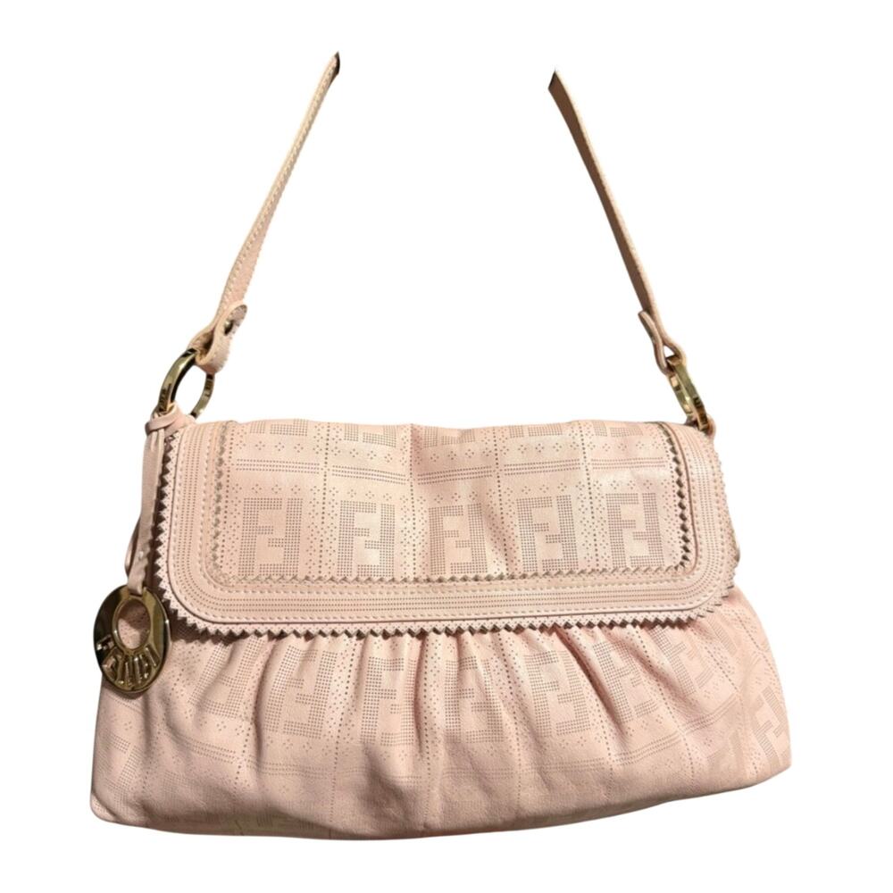 Fendi Leather Pink Peforated Chefs Bag - Pristine - Picture 2 of 8